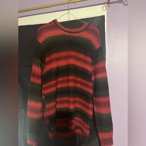 Mediums Supreme sweater (wool) fits loose not snug.